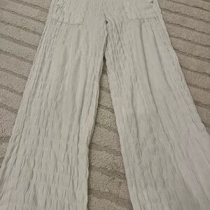 Zara Cream Wide Leg Pants